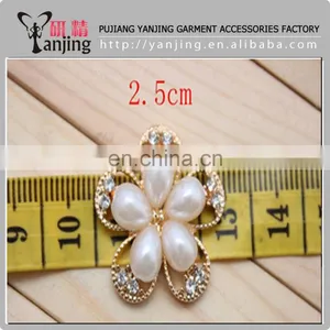 Wholesale Pearl Rhinestone Button thumbnail-3