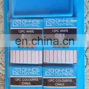 24 White Chalk+ 24 Color Chalk + Dust Student Chalk Eco-friendly Non-toxic Chalk Set thumbnail-1