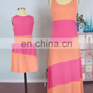 2019 Summer Striped Mother and Daughter Dress TuTu Bow Family Matching Dresses Outfit (this Link for Girls,1-12years) thumbnail-6