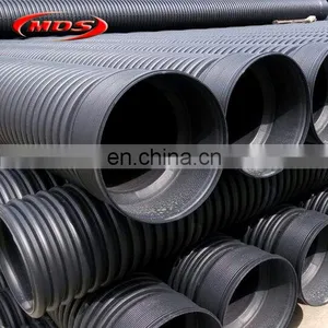 Double Wall 75mm Corrugated Plastic Drainage Pipe thumbnail-1