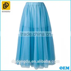 Oem Elegant Woman Suit Summer Prom Midi Tulle Skirt Cheap Tutu Skirt Wholesale the Most Beautiful Ball Skirt for Girls thumbnail-4