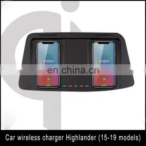 12v-6V/72W Qi Special Vehicle-mounted Fast Car Wireless Charger for Highlander (15-19 Models) thumbnail-2
