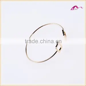 Girl Jewelry Gold Expandable Metal Cuff Bangles Bracelets Manufacturer thumbnail-2