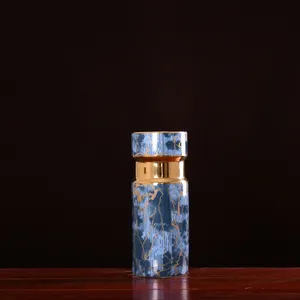 Black Blue Gold Glaze Light Luxury Simple Chinese Jingdezhen Ceramic Vase For Living Room thumbnail-3