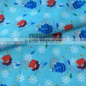 T90/C10 Sailing Boat Printed Fabric Tc Shirt Fabric thumbnail-2