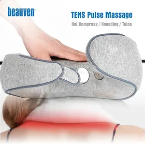 Electric Pulse Memory Foam Neck Massager With Washable Removable Cover thumbnail-3