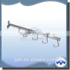 Metal Chrome Coat Display Hook for Slotted Channel thumbnail-1
