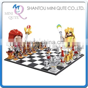 Mini Qute DIY Intellect International Chess Draughts Action Figure Plastic Model Building Block Brick Educational Toy NO.27115 thumbnail-1