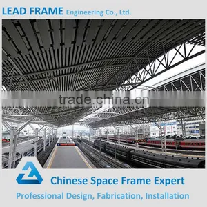 Prefabricated Galvanized Space Grid Structure Steel Roof Truss Design thumbnail-6