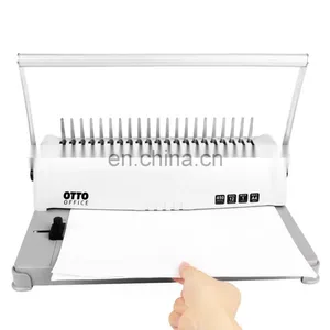 Factory Direct 450 Sheets Binder Machine Office Use A4/303mm Comb Binder 21 Holes Paper Manual Book Binding Machine thumbnail-2