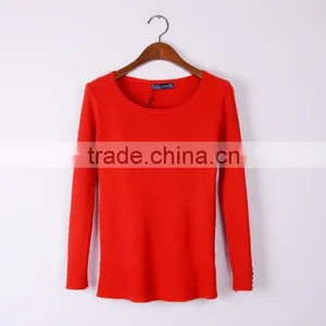 Fashion Designhand Knit Sweater Round Collar Sweater for Girls thumbnail-6