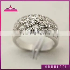 925 Silver Fashion Engagement Ring thumbnail-1