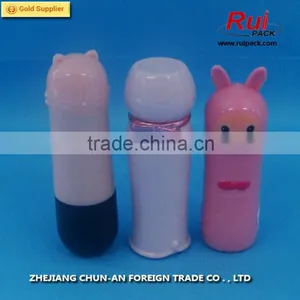 so Cute Empty Plastic Lip Balm Container for Children,animal Shape Cosmetic Lipstick Tube thumbnail-1