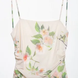 Spring New European and American Style Layered Decorative Print Asymmetric Sexy Dress for Women thumbnail-3