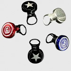 Wholesale Aluminum Ring Pull Caps for Soft Drinks, Food and Beverages Natural Basil Seed Drinks Peach Juice thumbnail-1