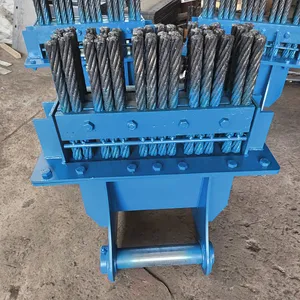 Excavator Attachment Steel Brush, Tunnel Invert Cleaning Three-row Four-row Custom Factory thumbnail-1