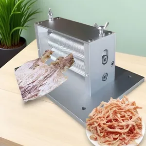 Stainless Steel Hand-operated Squid Press Machine - Adjustable Mesh Dry Squid Processing Machine Upgrade Version thumbnail-5