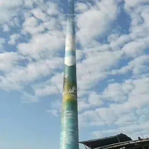 High - Altitude Wall Murals for Exterior Walls in Qiannan, Guizhou. Hand - Painted Graffiti and Beautification for Cooling Towers, Chimneys in Power Plants, Steel Factories and Chemical Plants thumbnail-5