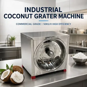 Industrial Grade Coconut Meat Grater Machine CCG-37 50kg/h Stainless Steel Coconut Shredder for Candy and Condiment Production thumbnail-1