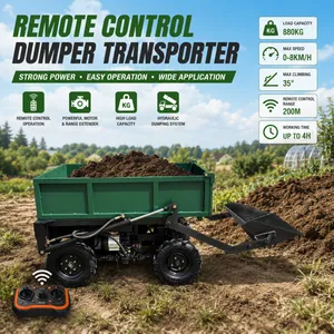 Remote Controlled Self Loading Mini Dump Truck All Terrain Material Transporter for Farm and Construction thumbnail-1