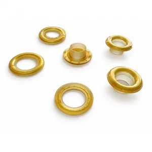 23mm x 12mm Translucent Yellow Plastic Eyelet and Washer Set Translucent Fitting for Tote Bag Awning and Heavy‑duty Sewing Production thumbnail-1