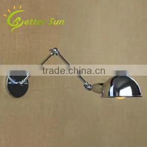Adjustable Machine Arm Chrome Finished Corridor Wall Light for Home thumbnail-2