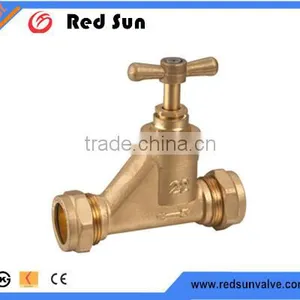 HR4040 Factory Manufacture Forged Brass Handle Water Stop Valve thumbnail-1