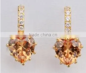 Fashion Earring Real Platinum Plated Luxury Hoop Earring Zircon Fashion Earrings thumbnail-2