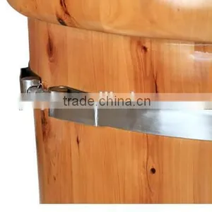 SPA Wooden Bathtub With Stainless Steel Adjustable Hoop(NO.1100) thumbnail-2