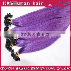 2015 Best Selling Products no Tangle no Shedding 100% Virgin Remy Indian Hair Purple Human Hair Extensions thumbnail-1