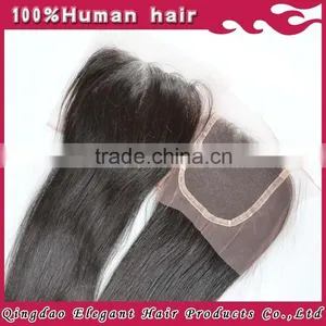 Accept Customization Natural Unprocessed Hot Sell Long Lasting Remy Brazilian Human Hair Short Lace Closure thumbnail-1