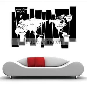 ALFOREVER Vinyl Black Wallmap Decals,vinyl Wallmap Sticker thumbnail-2