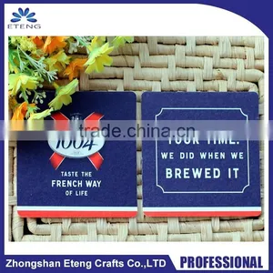 Promotion Custom Made Paper Printed Drinks Coasters With Your Own Logo thumbnail-1
