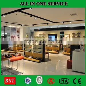 Exhibition Customized Wood And Metal Shoes Shelf Display Stand thumbnail-5