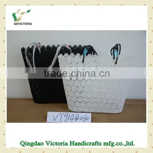 Lace Beach Bags With Satin Lining thumbnail-1