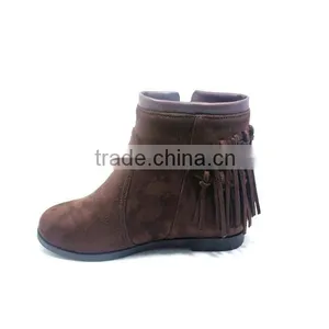 2016 Fashion Ladies Winter Unique Tassel Suede Boots thumbnail-3