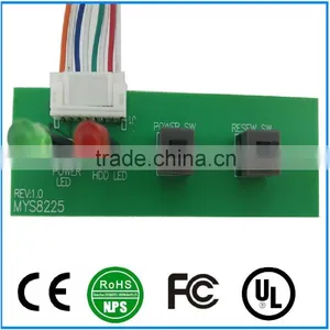 PCB& LED Power Switch Cable to PC ATX thumbnail-1