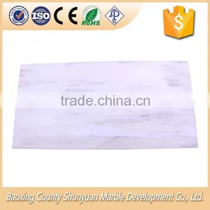 Oriental Design Polished Chinese White Marble Tiles for Border Flooring thumbnail-1