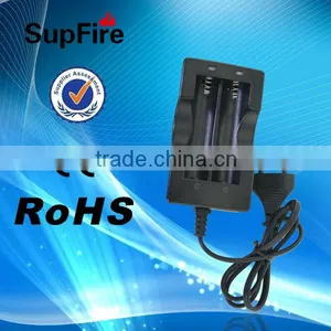 Supfire EU Plug 18650 Lithium-ion Battery Dual-slot Charger thumbnail-1
