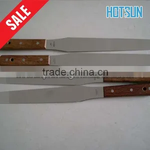 Stainless Steel Spatula With Wooden Handle Stainless Steel Ink Spatulas thumbnail-3
