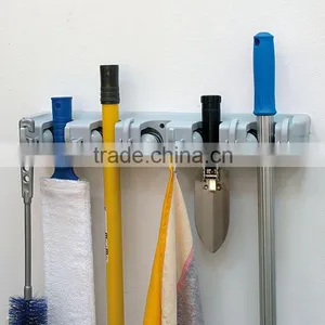 Magic Holder 5 Position Broom Organizer Broom Holder Cleaning Tools Organizer thumbnail-1