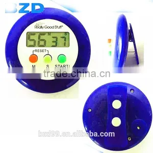 Multi-functional 1-99 Minutes Countdown /Up ABS Beauty/Sport/Kitchen Round Shaped Counter Timer With Clip & Magnet thumbnail-6
