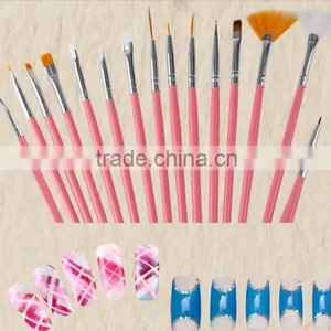 Nail Brush 15 Pcs for Acrylic Dotting Pen Nail Art Pen thumbnail-1