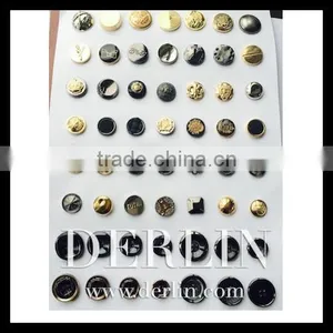 Antique Copper Collection Gold Side New Metal Plastic Button thumbnail-3
