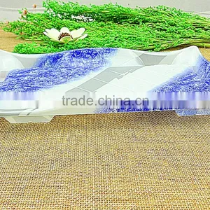 New OPS Plastic Disposable Embossing Sushi Box Tray With Curve Brim thumbnail-3
