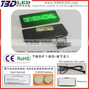 Sales Promotion Led Card Screen/mini Led Display/Factory Supply LOGO Printed LED Name Badge thumbnail-1