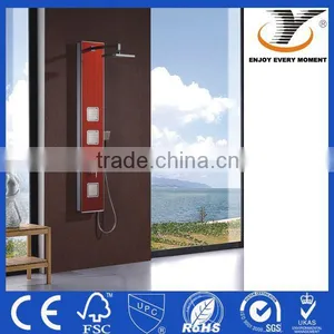 Hanging Contemporary Shower Column PVC Bathroom Shower Panel thumbnail-1