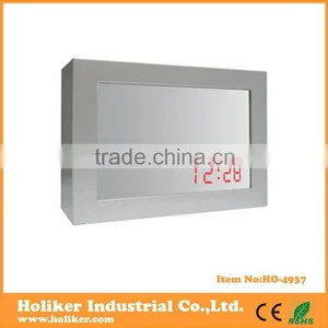 Funny Table Clock With Mirror and Led Time Display thumbnail-1