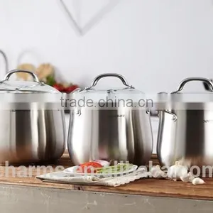 2016 New Charms Induction Cooking Pot Fabrication&Stainless Steel Enamel Casserole 3&High Quality Threes Layers Steamers Quality Choice thumbnail-4