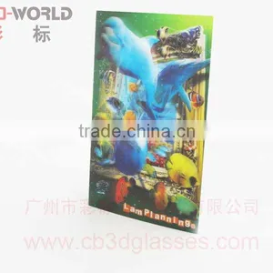 3D Lenticular Stereo Postcard to 3d Effect Sea World thumbnail-1